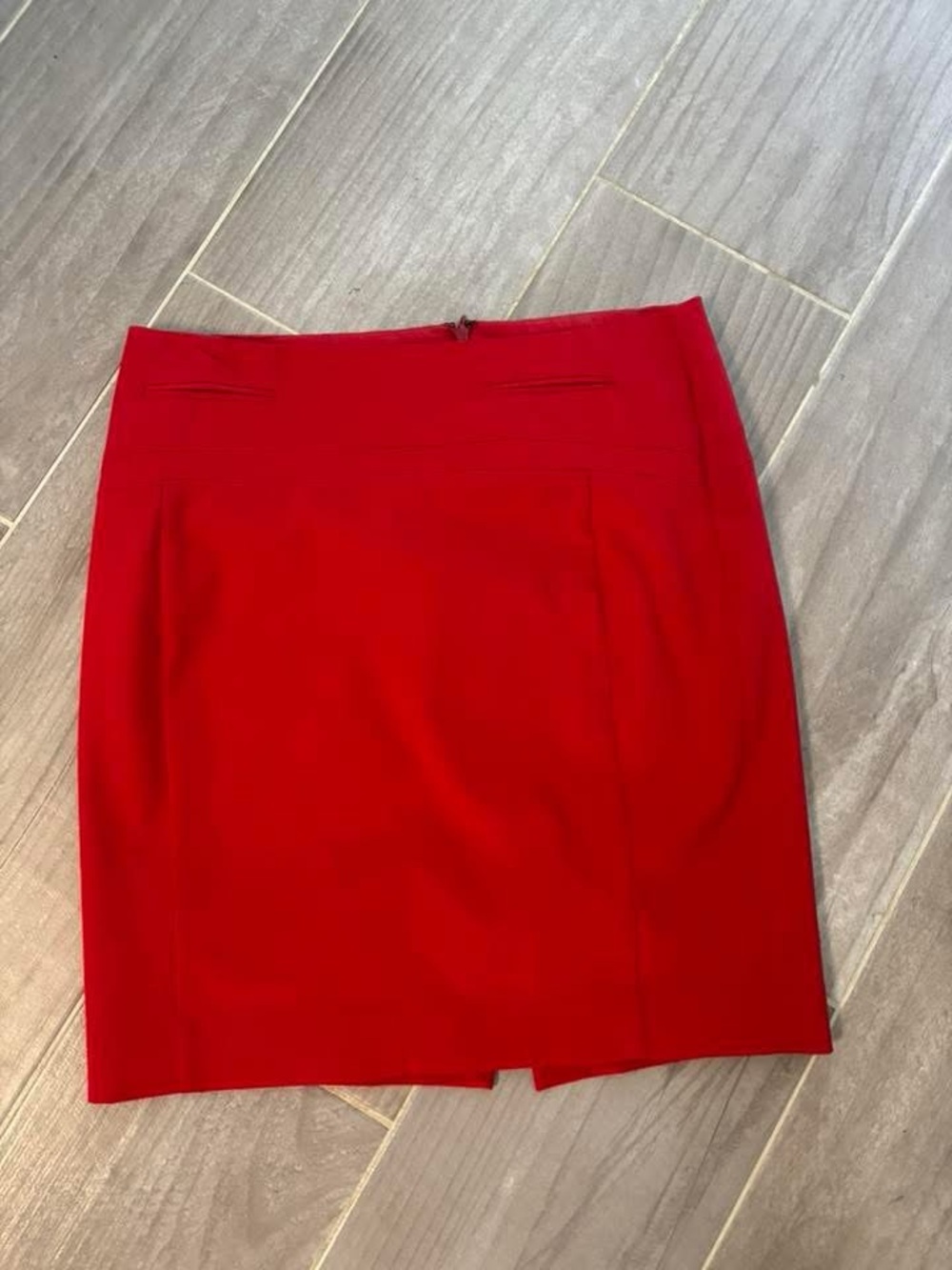 Express Red Pencil Skirt - Sleek Office Style
